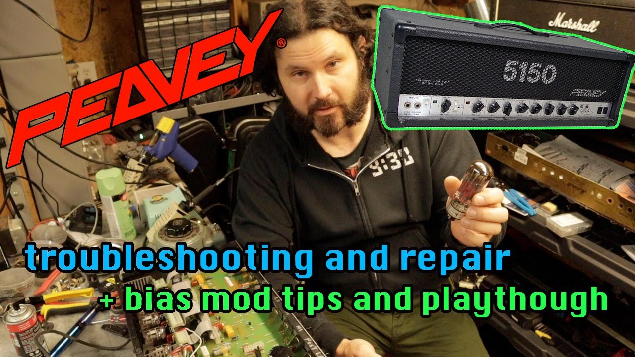 Peavey 5150 Troubleshooting and Repair + Bias Mod Tips and Play-through