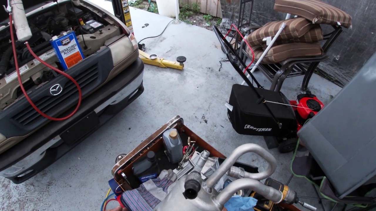 How to flush car a/c system with diy flush tool