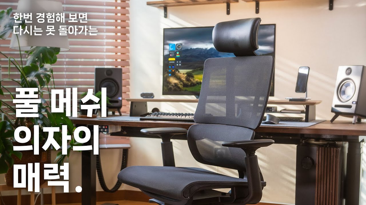 30만원대 풀메쉬 컴퓨터의자 고민이라면? 3년째 사용중인 허먼밀러 에어론과 비교까지 - 린백 LB256 사무용의자 후기