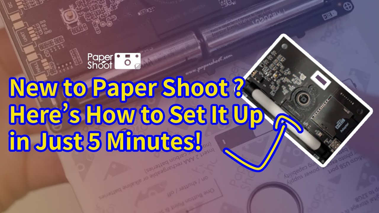 How to Set up Your Paper Shoot Camera