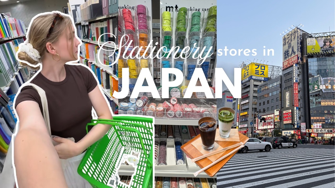 Stationery shopping in Tokyo ☆ 9 floors of stationery, stickers, matcha + haul