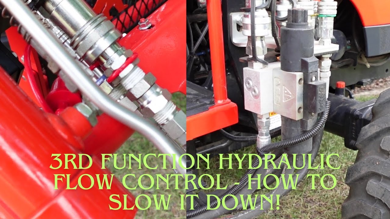 Tractor 3rd Function Hydraulic Flow Control - How Can I Slow It Down?