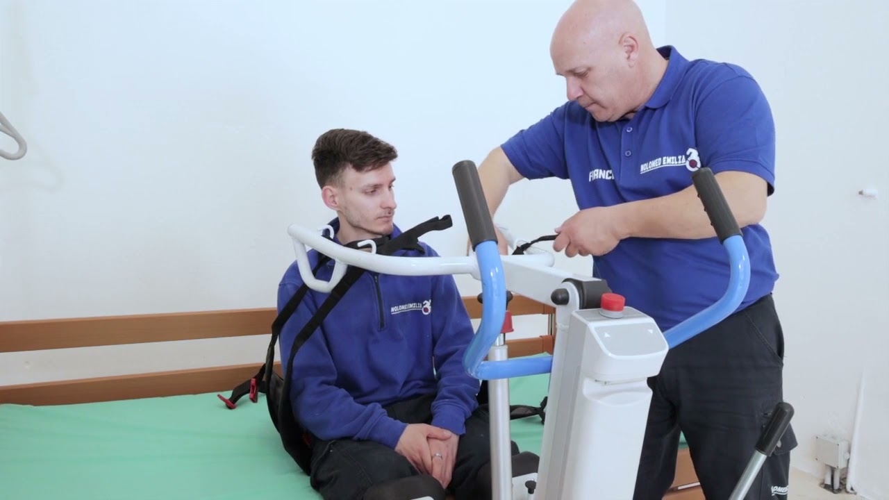 VERTICALIZZATORE ELETTRICO PER ANZIANI E DISABILI CON IMBRAGATURA