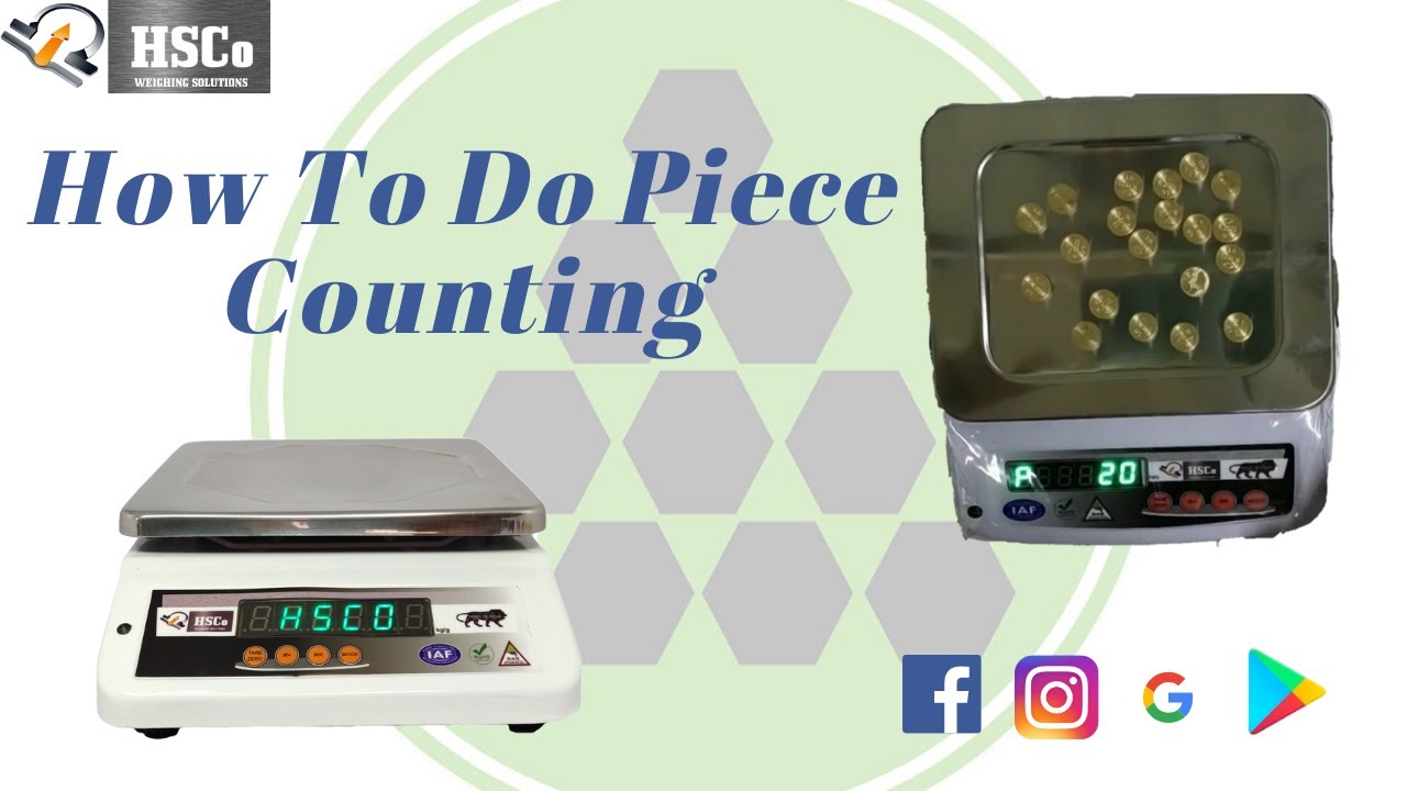 How To Do Piece Counting in Weighing Scale - HSCo
