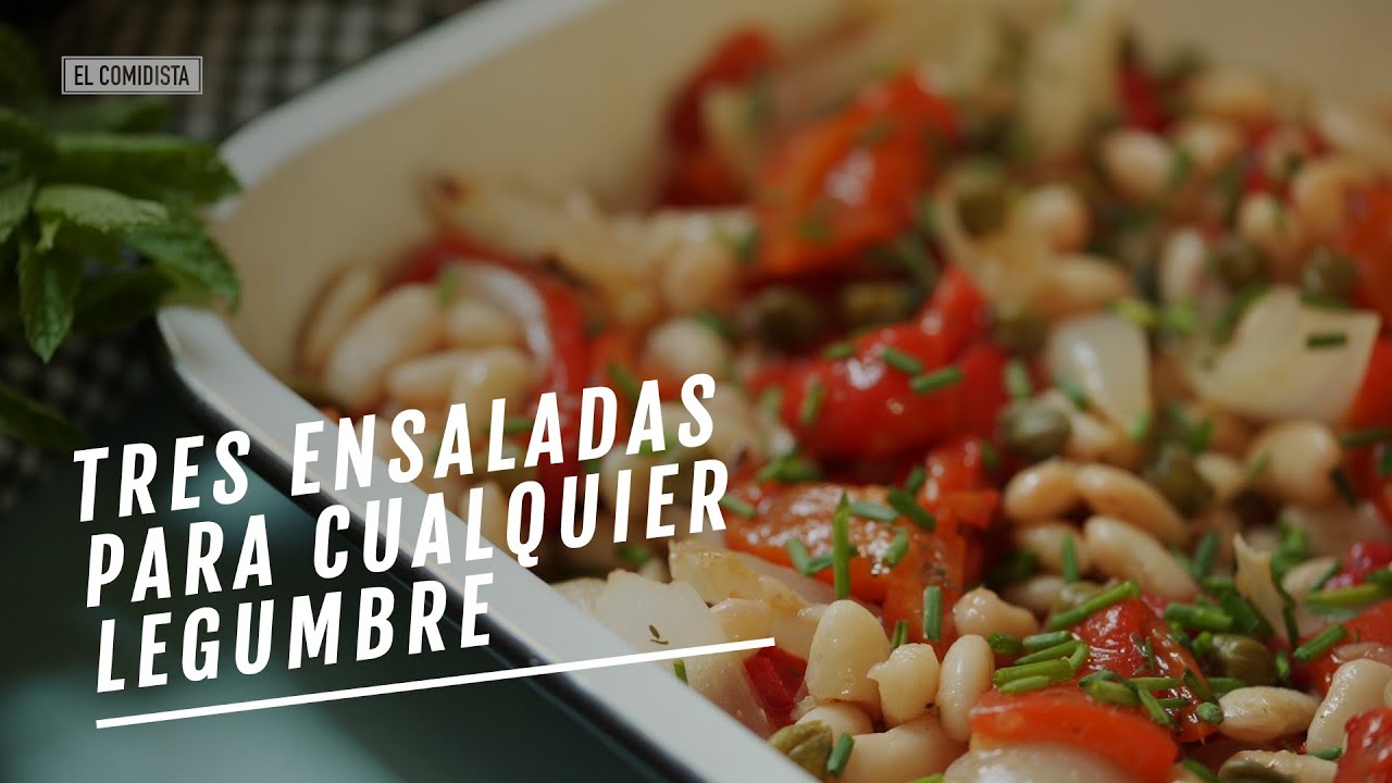 Tres ensaladas que se pueden hacer con cualquier legumbre | EL COMIDISTA