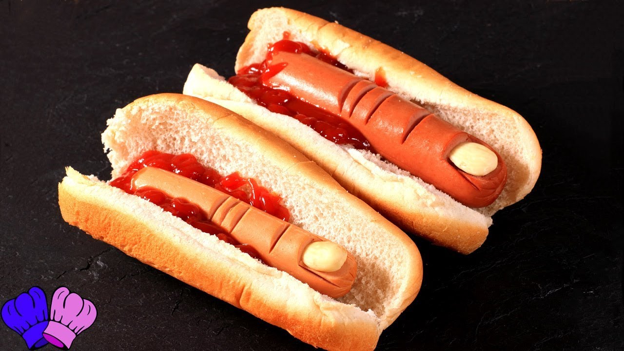 DEDOS DE SALCHICHAS🌭RECETAS PARA HALLOWEEN🎃