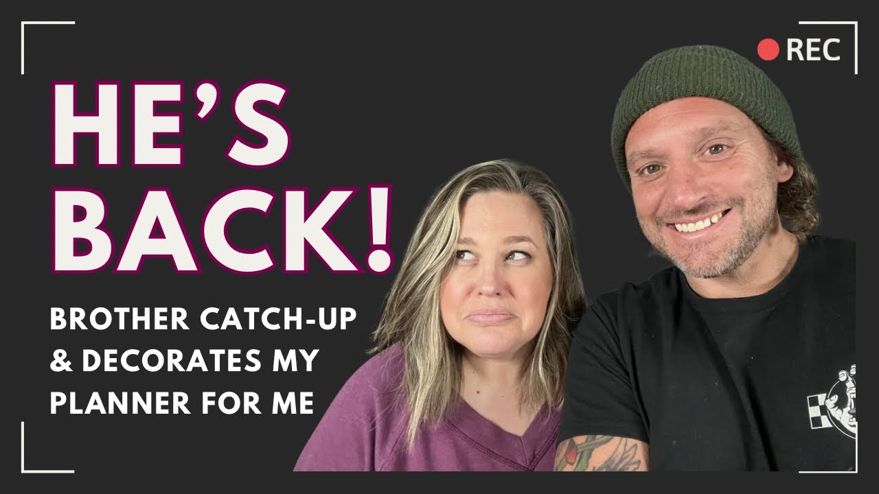 Chat & Plan with Me & My Brother | Archer & Olive Planner