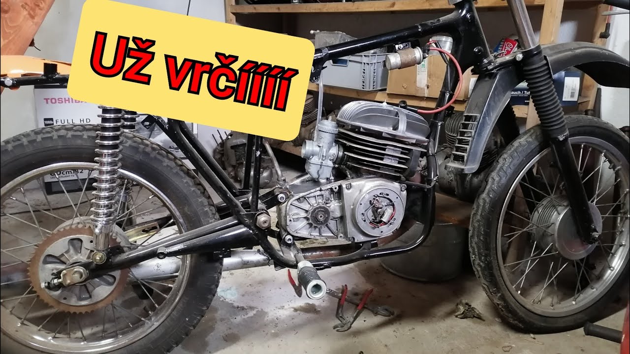 Projekt ČZ, POVEDLA SE NASTARTOVAT 👍 Stavba Motorky. ČZ 250/513