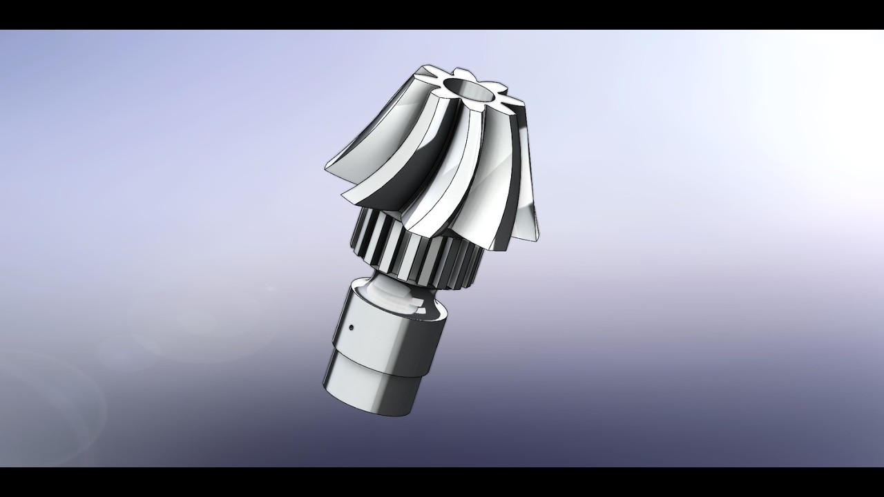Como hacer un engranaje⚙️ helicoidal en solidworks tutorial paso a paso |How to make a helical gear