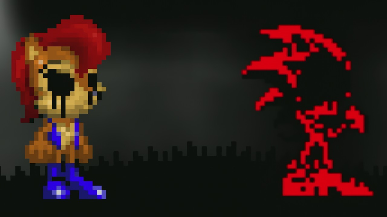 Sonic.exe found the Red Cube