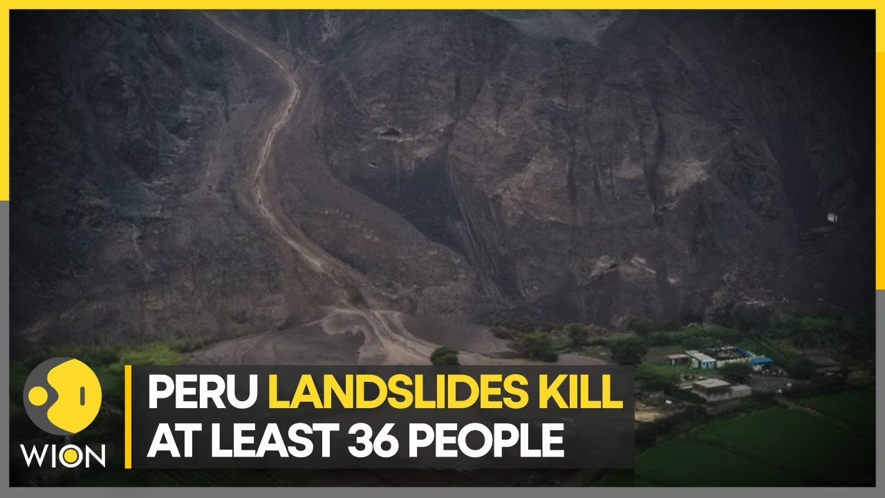 Heavy rains trigger landslides in Peru | WION Climate Tracker | World English News | WION