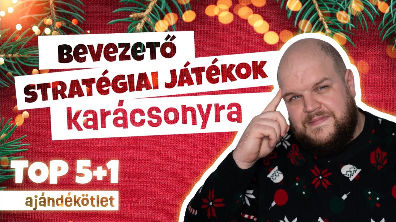 💡 TOP 5 BEVEZETŐ STRATÉGIAI TÁRSASJÁTÉK KARÁCSONYRA🎄