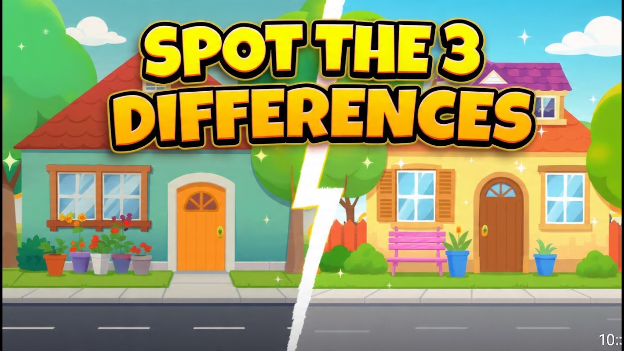 Spot The 3 Differences | 99% People Fail 😲