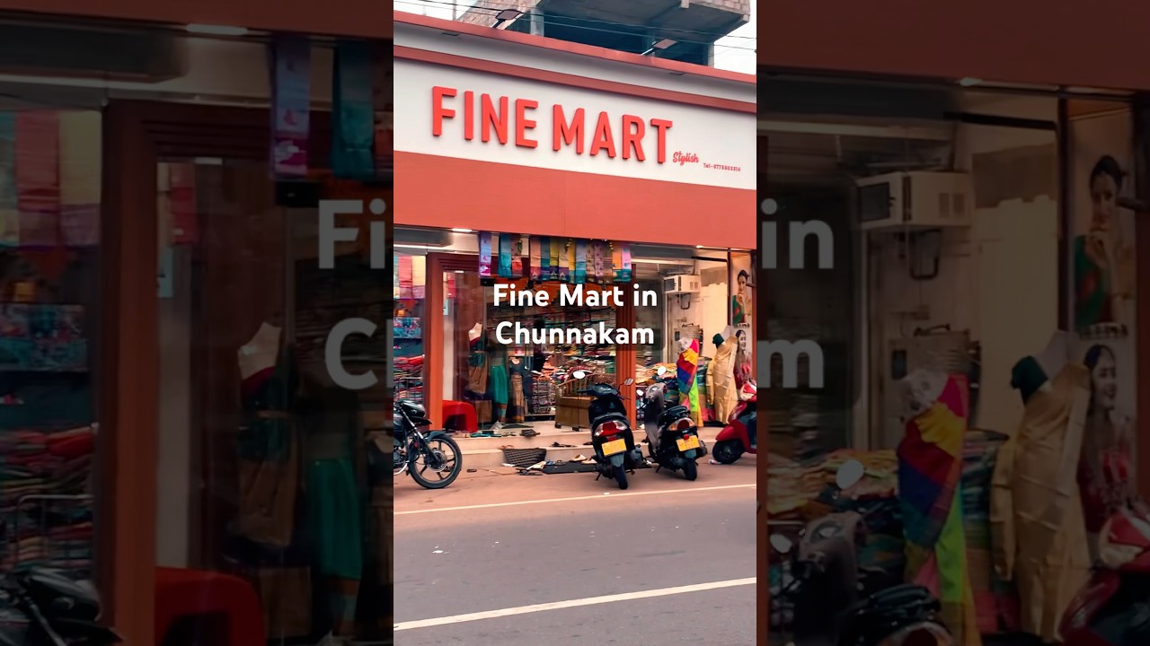 Fine Mart in Chunnakam #tamil #srilanka #travel #saree #shopping