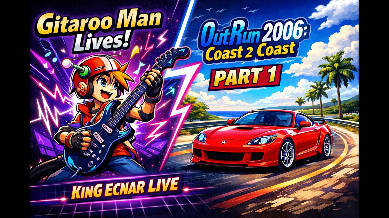 Gitaroo Man Lives! & OutRun 2006: Coast 2 Coast - PART 1 (PSP) VOD from King Ecnar LIVE