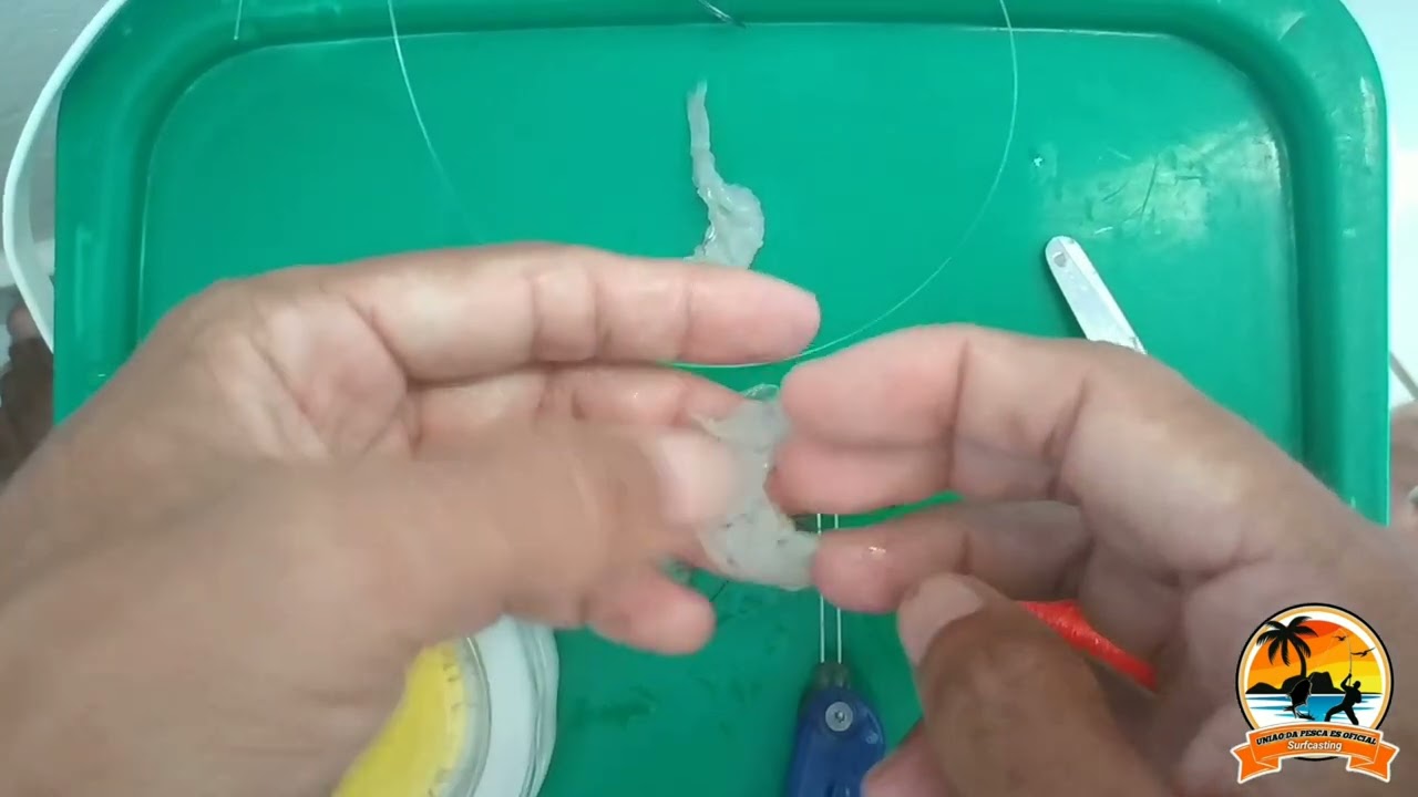 sabe iscar camarão 🍤? para pesca de praia confere o vídeo aprenda forma correta e eficaz