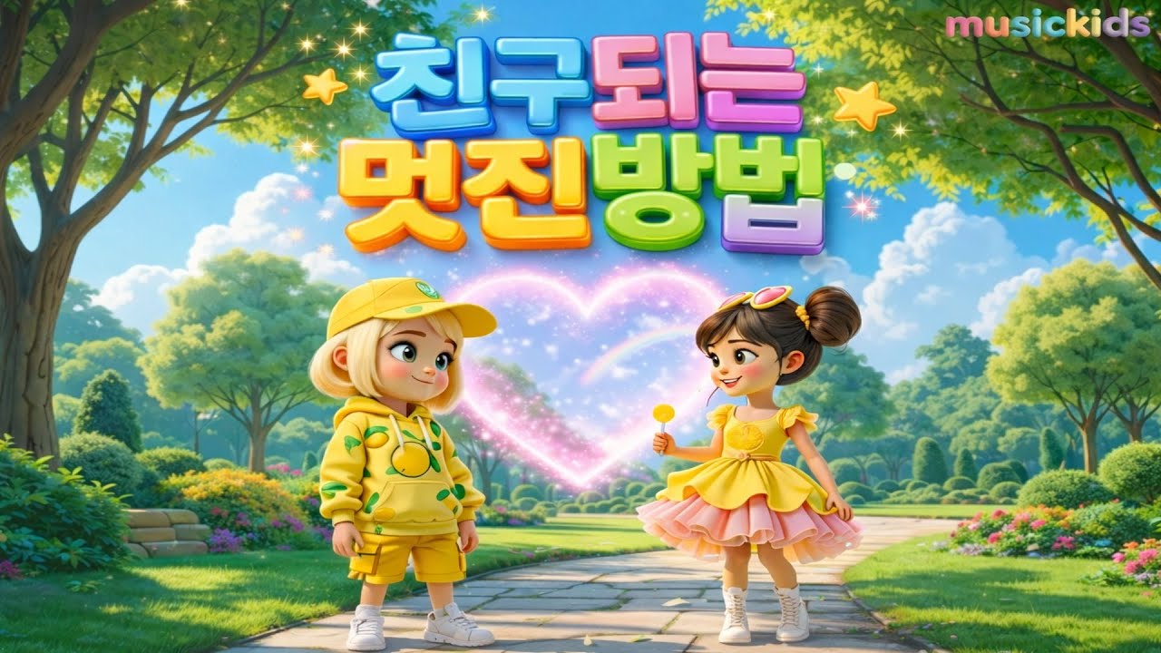 친구되는 멋진 방법 🌸 | 마음을 나누는 따뜻한 동요 | 좋은 친구가 되는 방법 | 사이좋게 지내요, 우리 친구할래? 🤗