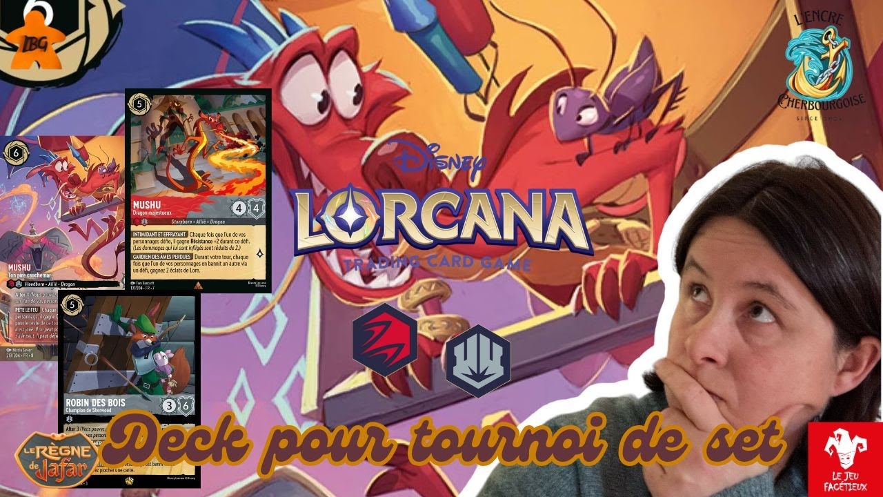 Mon deck pour le tournoi de set (Disney Lorcana)