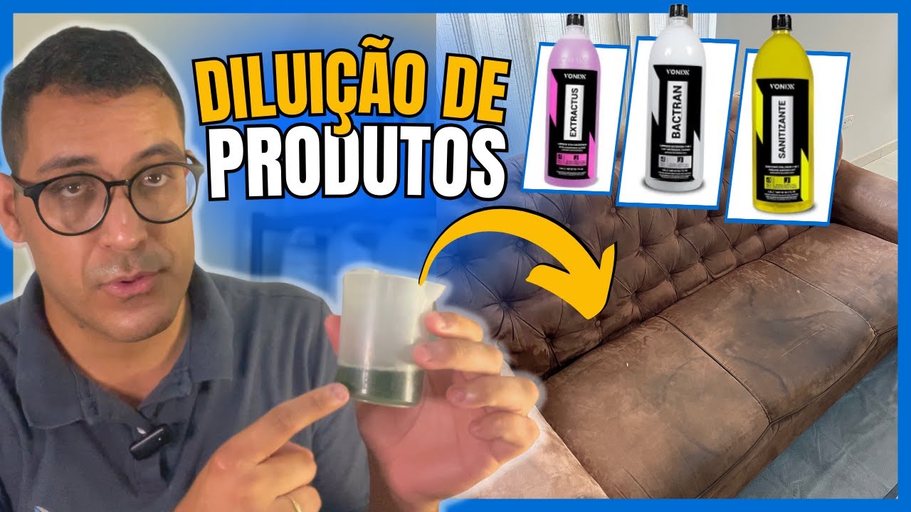 Como Fazer Diluição de Produtos para Higienizar Sofá