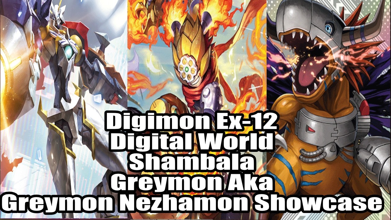 Лучшее усиление для колоды Greymon &mdash; это Nezhamon??! | Ex-12 Digital World Shambala Digimon Card ...