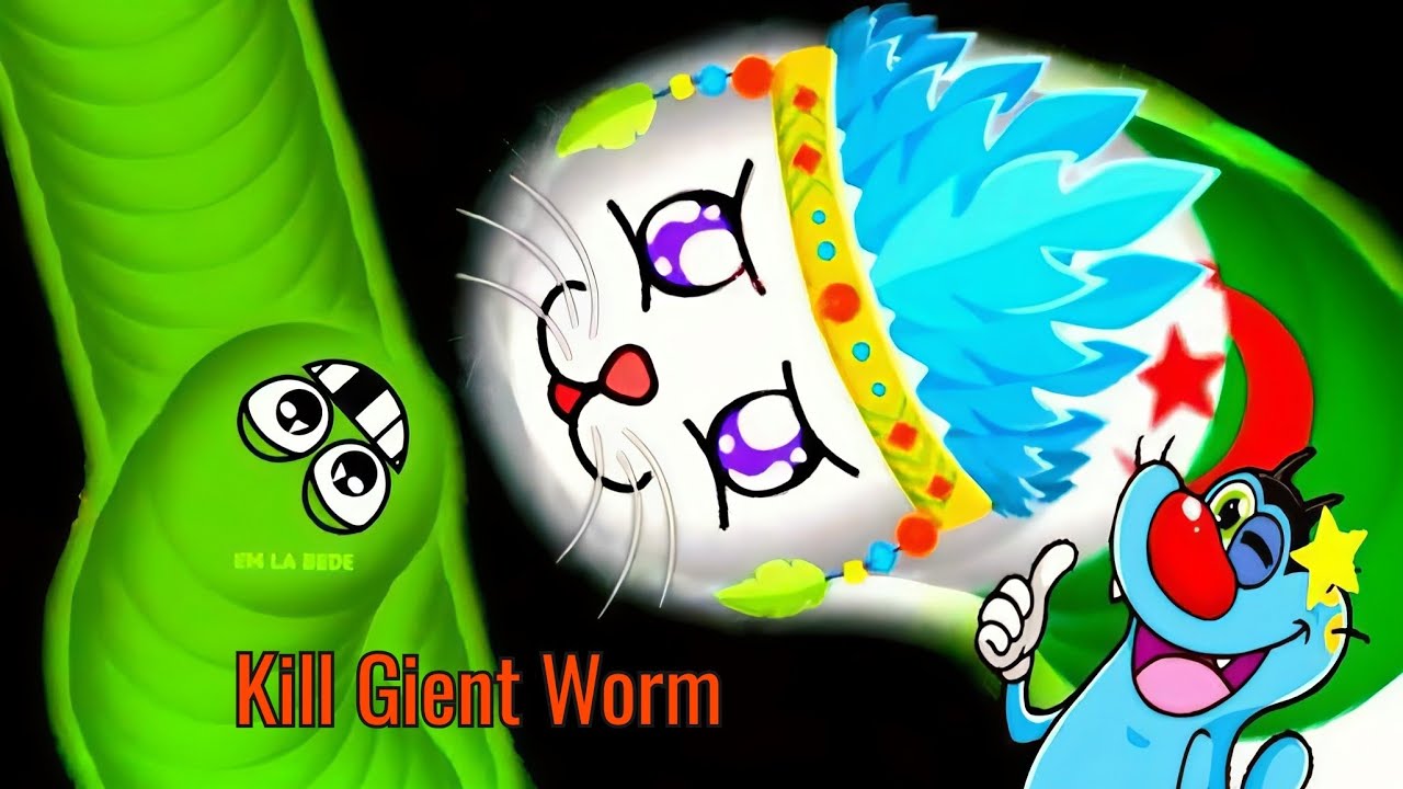 🔴 LIVE – Intense Worms Zone Gameplay | Destroying Giant Worms 🐍