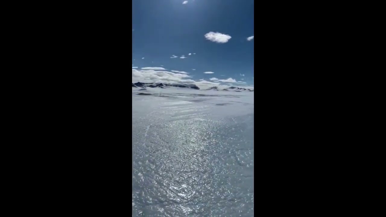IL-76 with a mission in the Union Glacier Camp