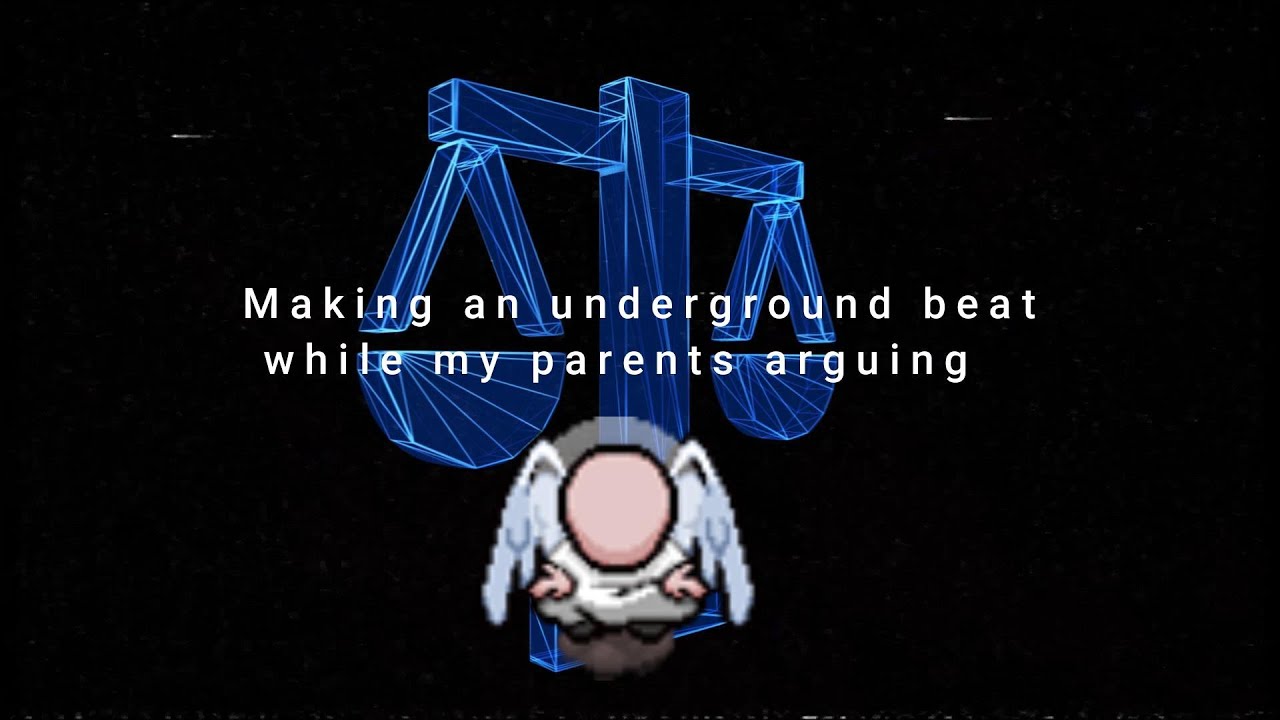 Making an underground beat while my parents argue in the next room