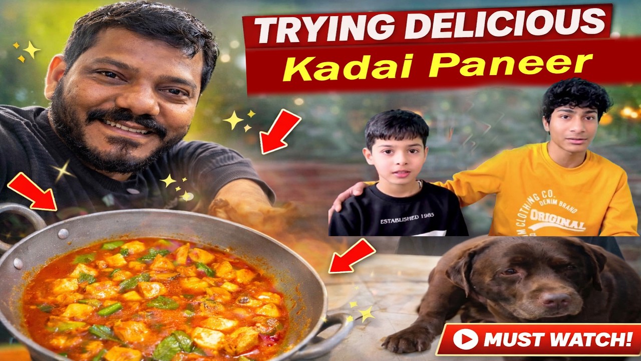 ताऊ–भतीजे ने मिलकर बनाई ऐसी कढ़ाही पनीर 😋🔥 देख कर भूख लग जाएगी | Parth Dobriyal |