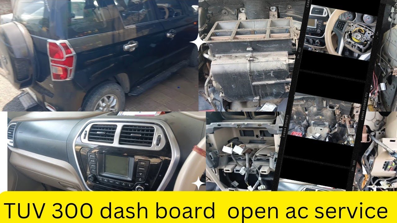 Mahindra TUV 300 dash board open ac service #automobile #video #toyota #car