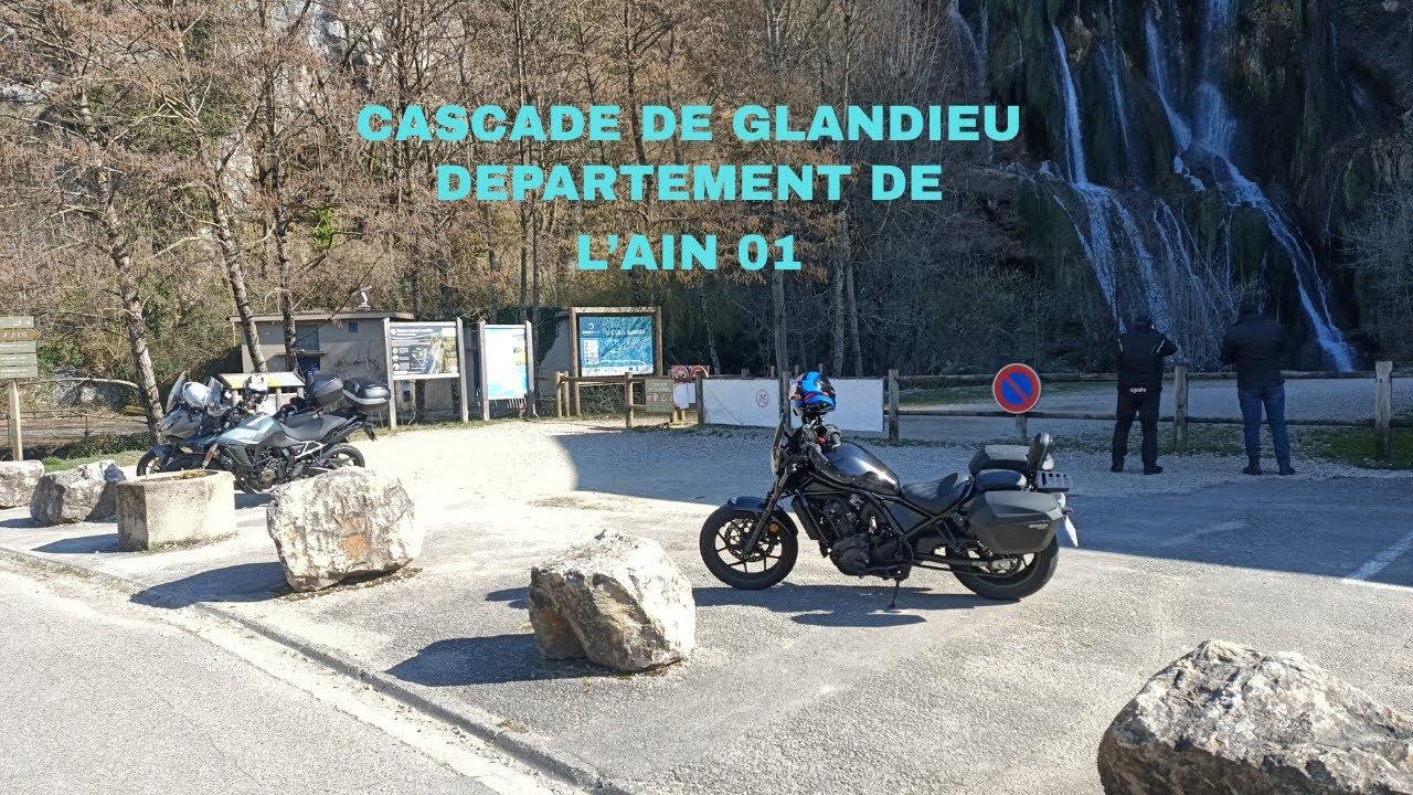 La cascade de Glandieu ( Ain )  Abbaye lac du Bourget ( Savoie ) EN SUZUKI  V-STROM 800 SE