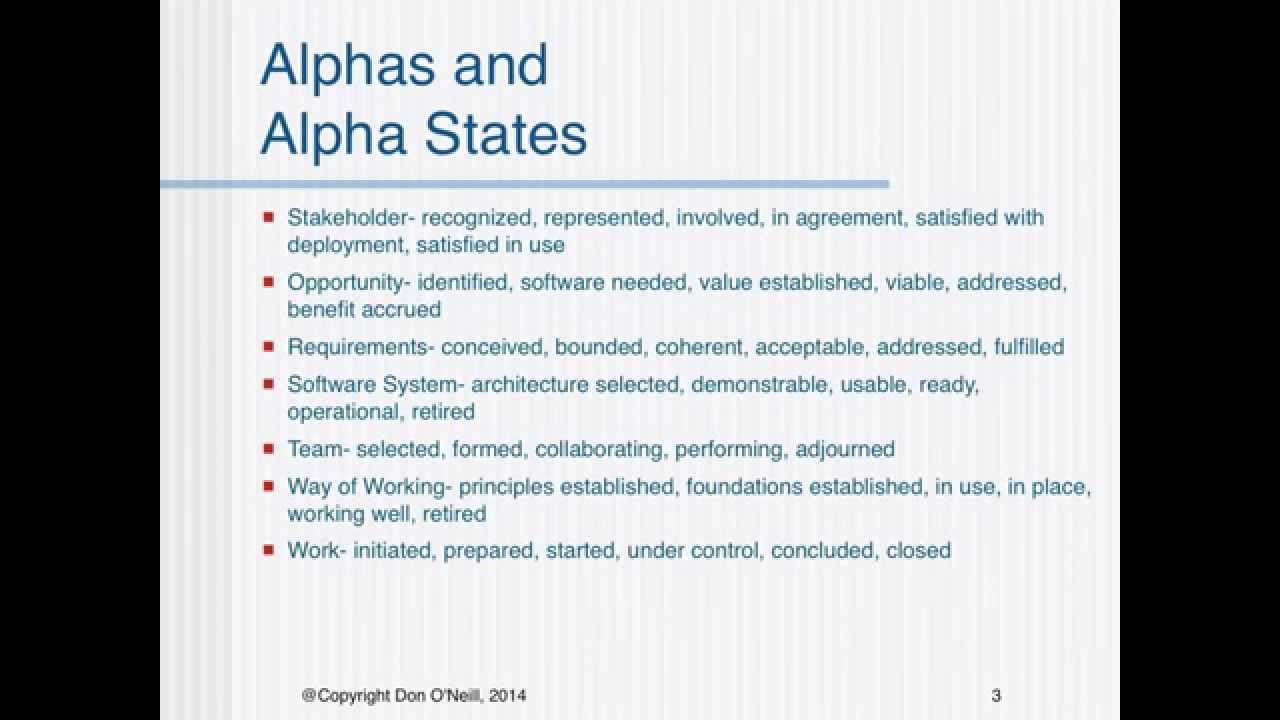 Applied Software Engineering Method and Technology (SEMAT)