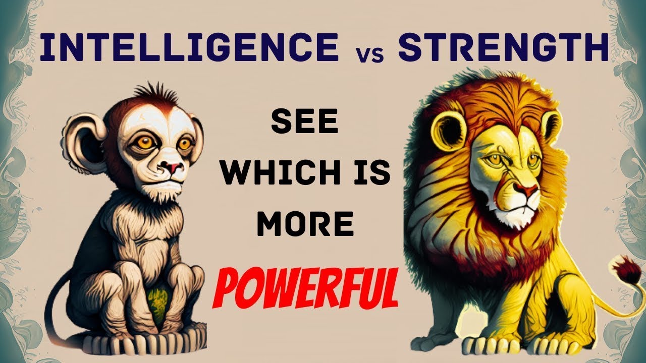 Intelligence vs. Strength | A story of Intelligent MONKEY and Strong LION | inspire inside