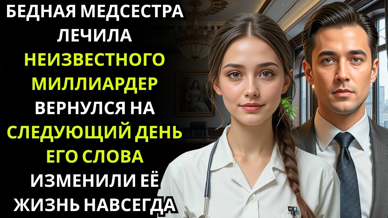 БЕДНАЯ МЕДСЕСТРА лечила неизвестного пациента всю ночь на следующий день МИЛЛИОНЕР CEO приехал и ска