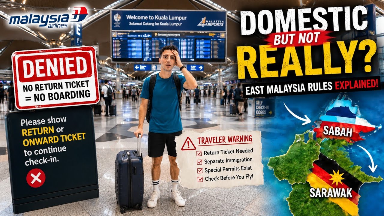 Domestic Flight Drama in Malaysia: The Confusing Truth About Flying to East Malaysia!