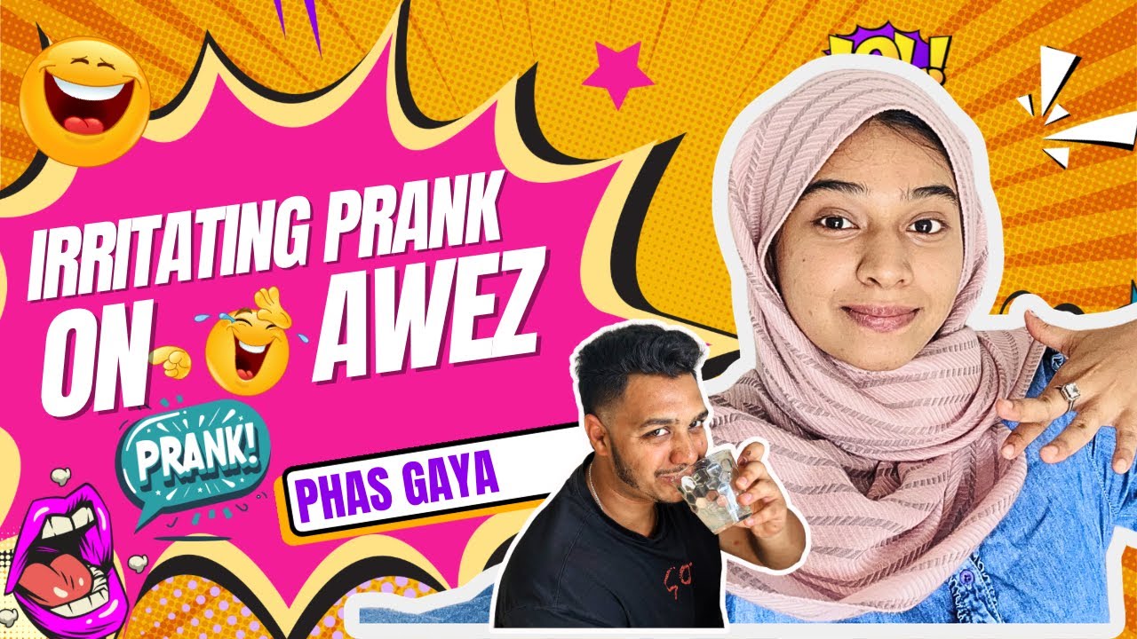 Irritating prank on Awez 😂 bhot maza aaya sach me 😧 #awana 