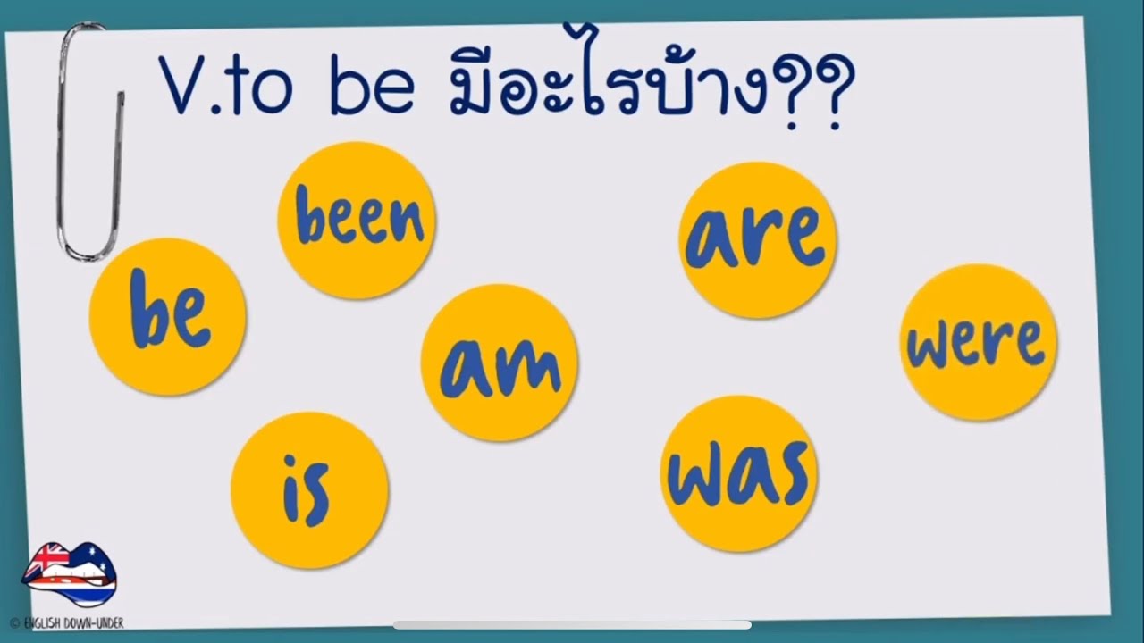 การใช้ V.to be (is am are was were) เข้าใจใน 10 นาที : เรียนภาษาอังกฤษฟรี