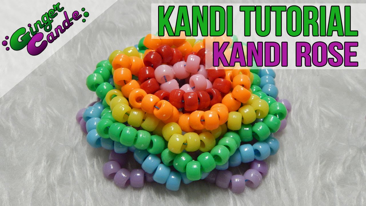 How to Make a Kandi Rose (Part 1 - The Base) - [Kandi Tutorial] | @GingerCandE