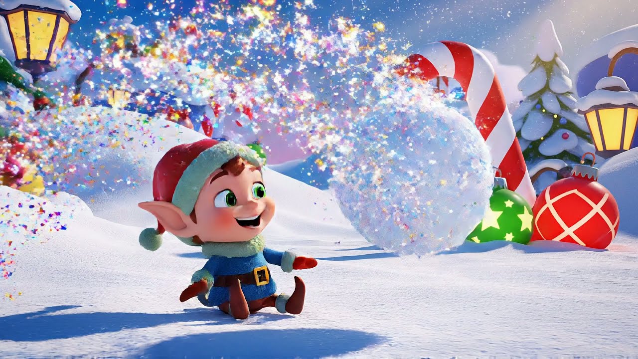 O Mini Elfo do Fortnite Deixou Cair Sua Bola de Neve Mágica | Rimas Infantis e Canções para Crianças
