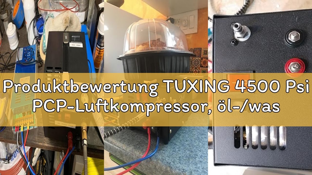 Produktbewertung TUXING 4500 Psi PCP-Luftkompressor, &ouml;l-/wasserfrei, Stromversorgung &uuml;ber Auto 12 V