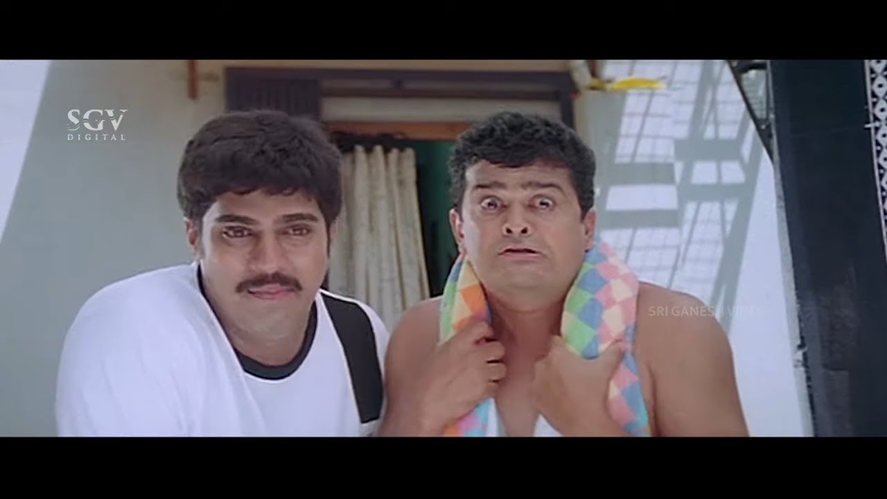 Mandya Ramesh Gets Jealousy On Friend for touching his crush | Colors Kannada Movie | Comedy Scene
