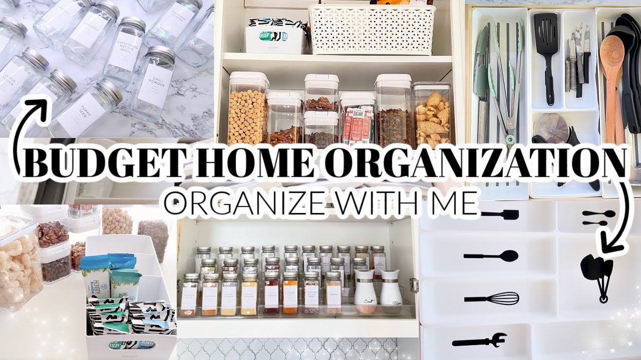 EXTREME BUDGET HOME ORGANIZATION IDEAS | Clean, Declutter and Organize With Me | Kitchen Pantry