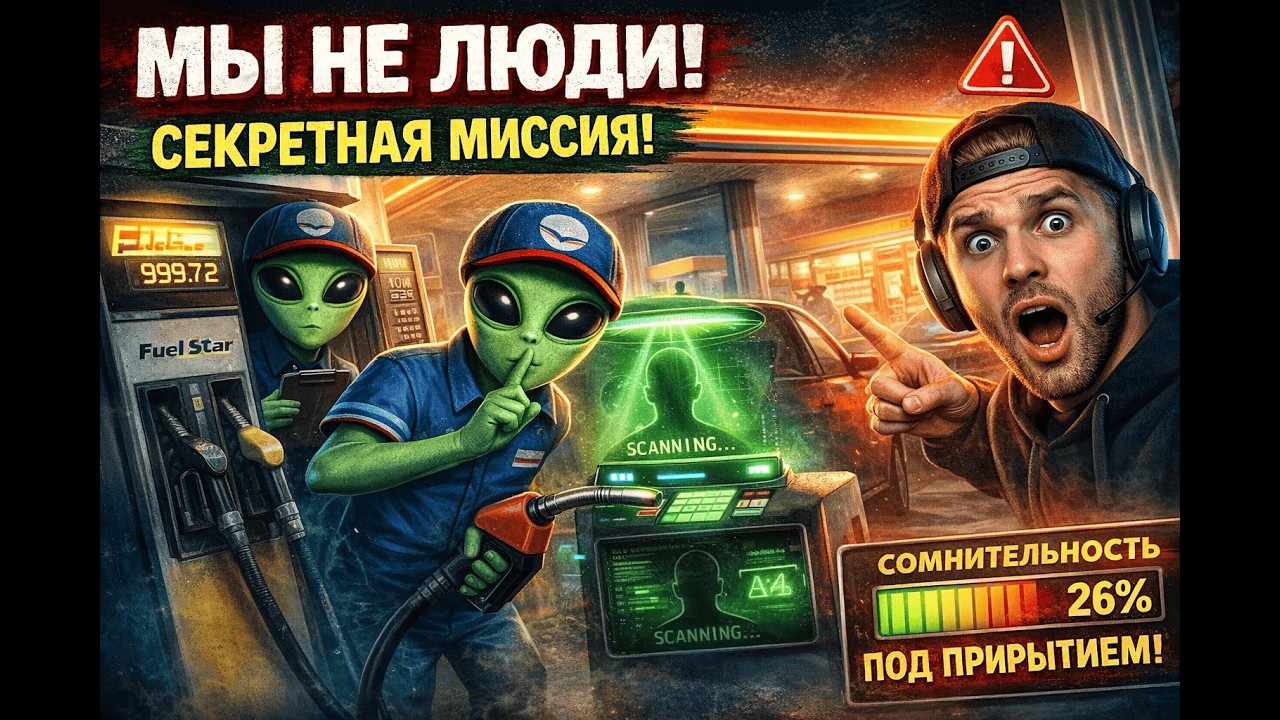 МЫ ИНОПЛАНЕТЯНЕ НА ЗАПРАВКЕ 👽 НЕ ПАЛИМСЯ!