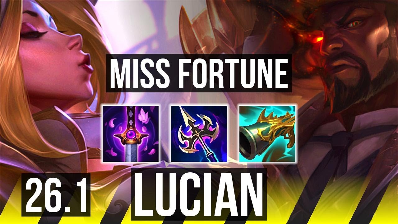 MISS FORTUNE & Sona vs LUCIAN & Thresh (ADC) | Good KDA: 21/1/8 | EUW Grandmaster | 26.1