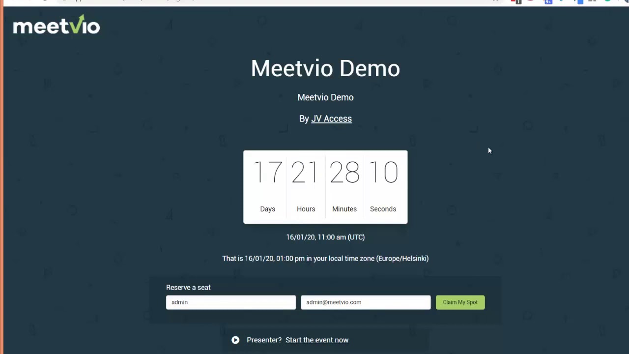 Meetvio OTO - Links OTO1 OTO2 OTO3 OTO4 Bellow - Front End Demo