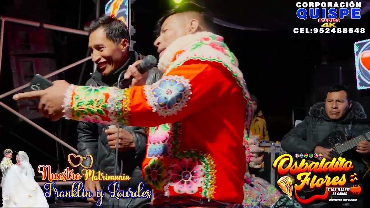 Osbaldito flores y los illariy de canas tema mamallaysi huywahuasqa en concierto