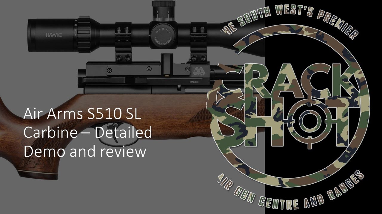 Карабин Air Arms S510 SL .22 — ОТЛИЧНАЯ винтовка — демонстрация и обзор Crackshot. (30, 40 и 50 м)