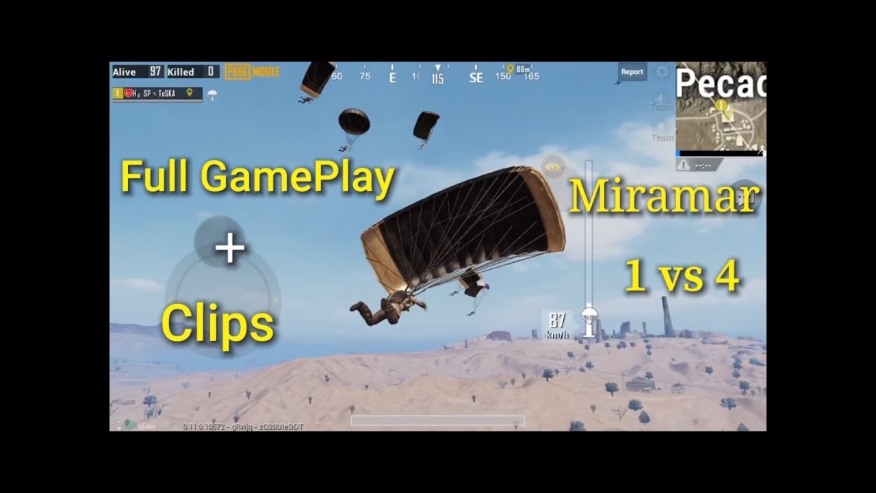 Miramar (Full Gameplay + Clips) Pubg Mobile | Solo Vs Squad