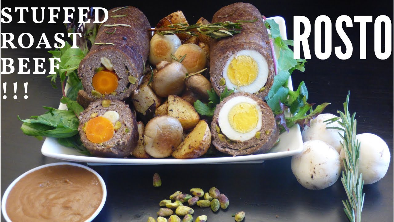 STUFFED ROAST BEEF - HOW TO MAKE ROAST BEEF - PERFECT ROAST RECIPE - ROSTO