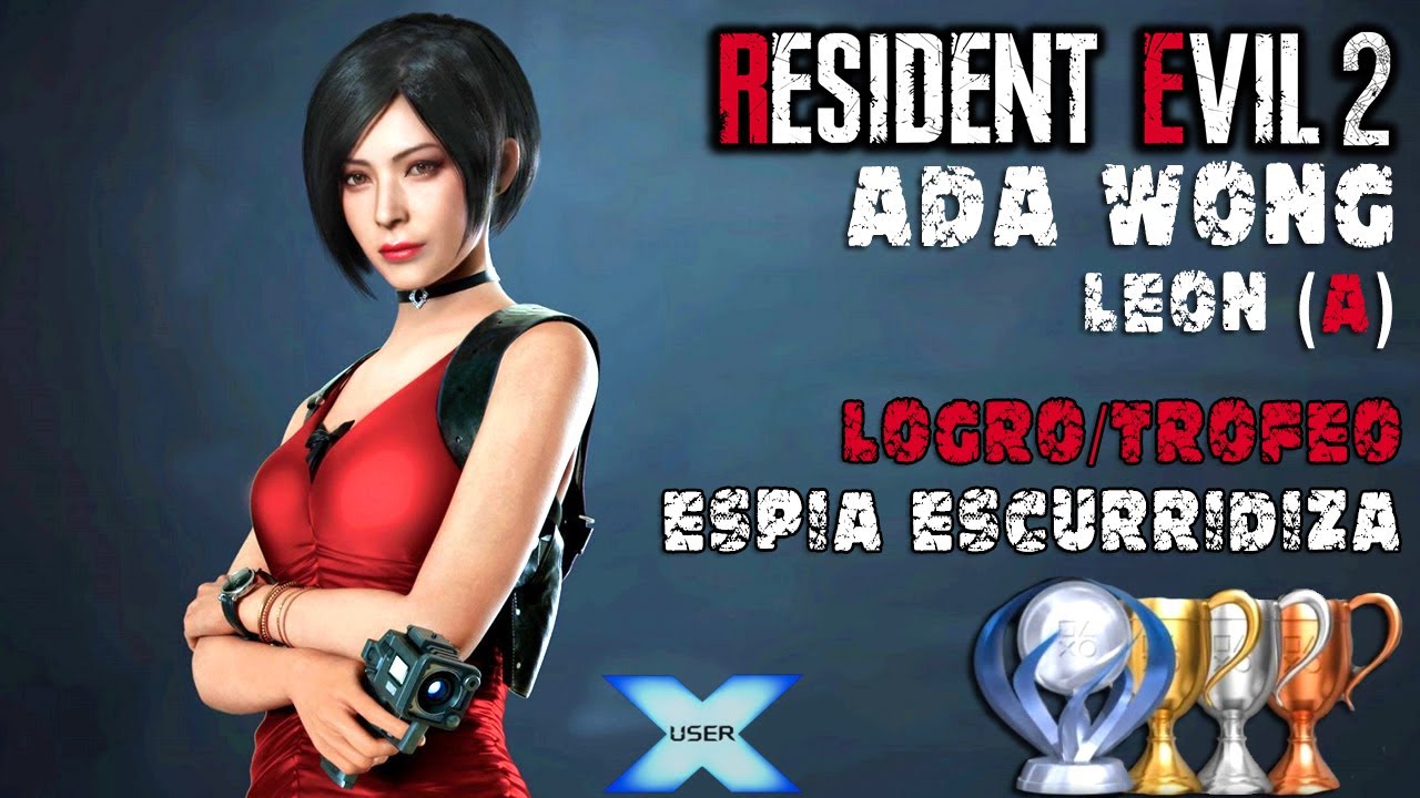 RESIDENT EVIL 2 Remake [PS4] ADA WONG - Logro/Trofeo ESPIA ESCURRIDIZA y HACKEO COMPLETADO | Español