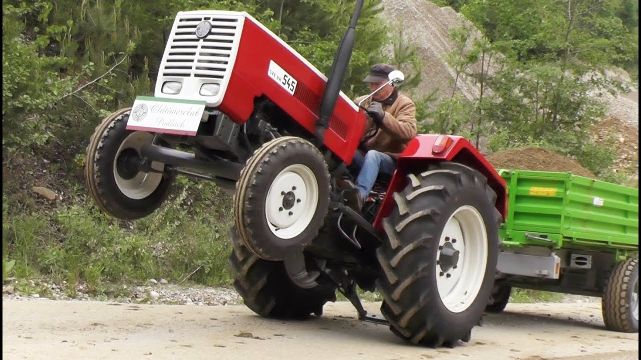 Schotter fahren mit Steyr 545